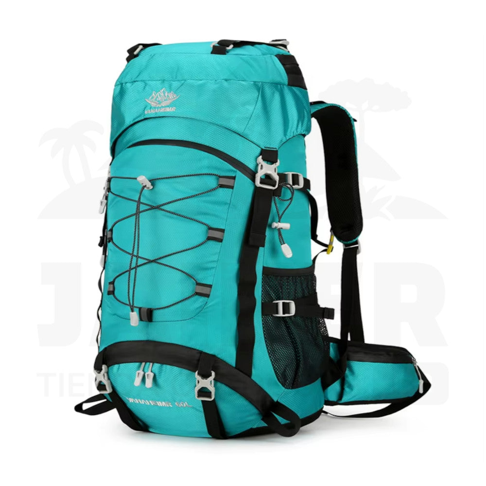 Mochila de Senderismo Vanaheimr de 60L con Cobertor Lluvia –