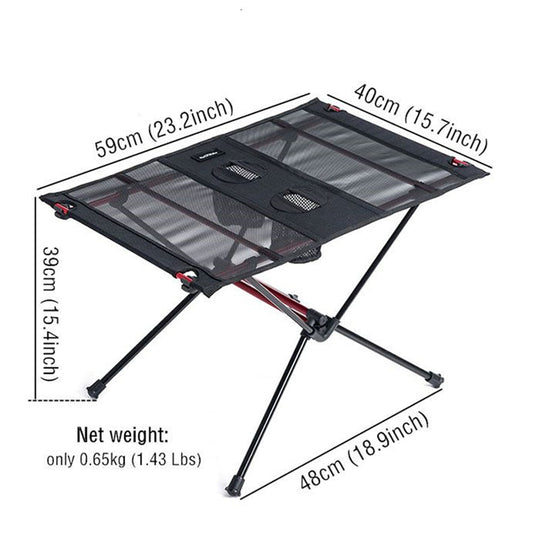 Mesa de Camping Naturehike Ligera, Plegable Compacta