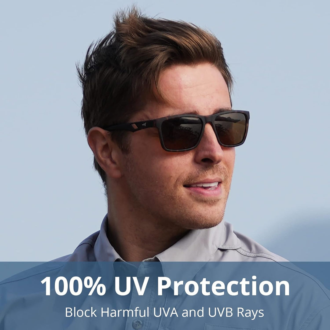 Gafas Polarizadas KastKing FlatRock - Protección UV 100%, Ultra Ligera