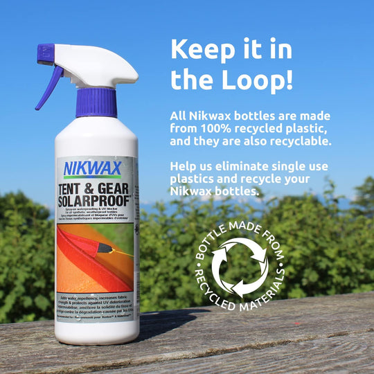 Restaurador de Repelencia Nikwax para Tiendas y Equipo con Protección UV