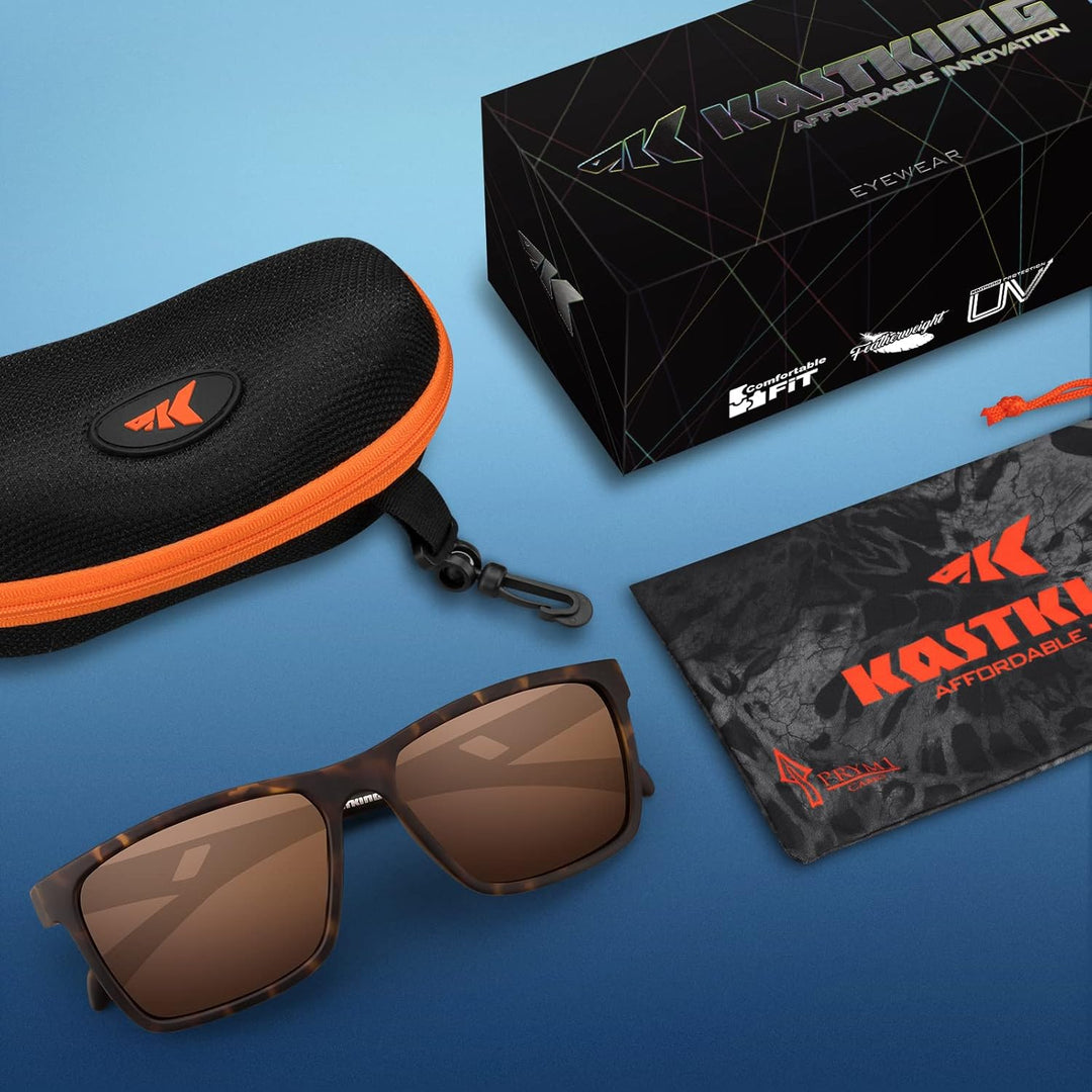 Gafas Polarizadas KastKing FlatRock - Protección UV 100%, Ultra Ligera