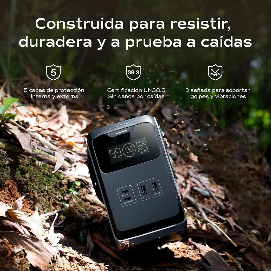 Estación Ecoflow Trail 200 DC con 192Wh/15Ah para Dispositvos USB