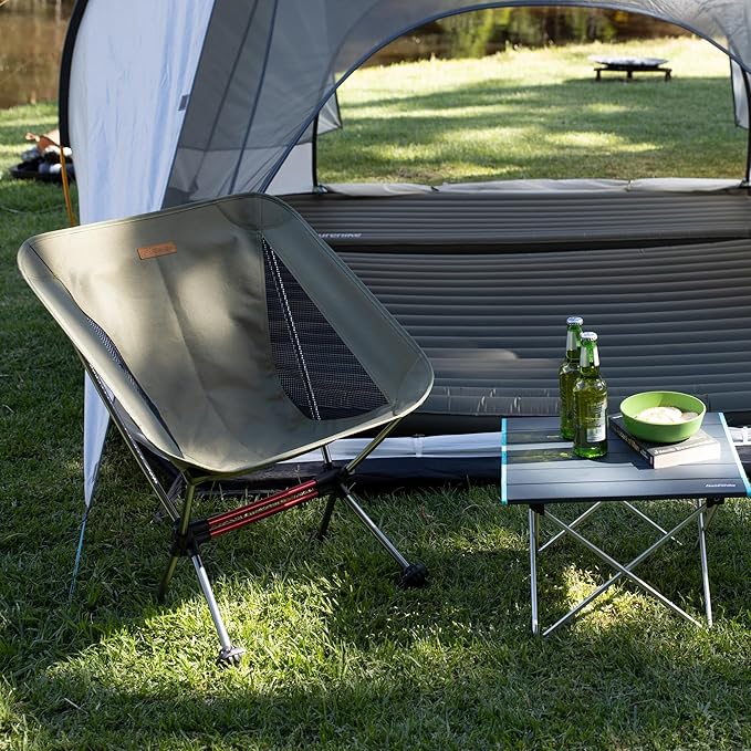 Silla de Camping Naturehike PeakLite Ultraligera, Compacta, Plegable