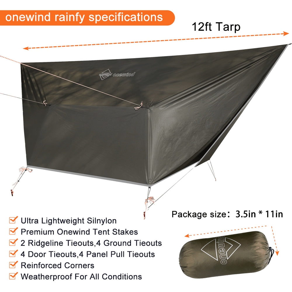 Toldo Onewind Billow Ultralight Tarp con Pórtico y Múltiples Configuraciones