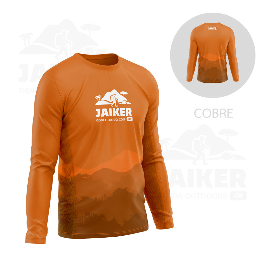 Camiseta Jaiker Conectando para Senderismo, Respirable, Protección UV, Secado Rápido