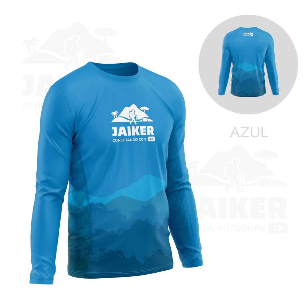 Camiseta Jaiker Conectando para Senderismo, Respirable, Protección UV, Secado Rápido