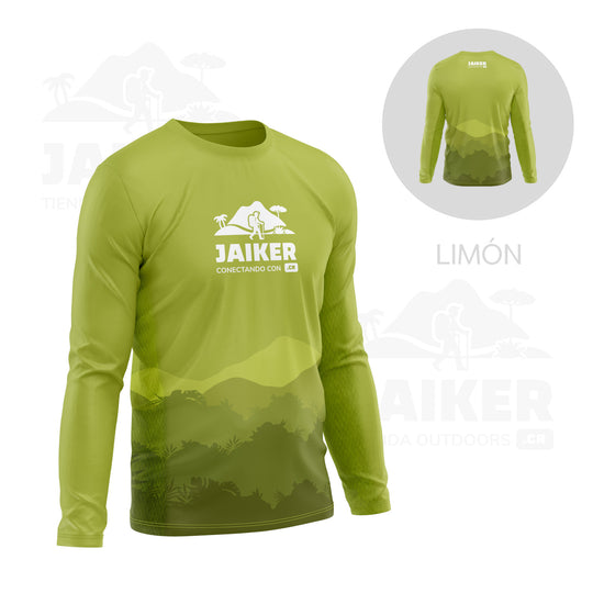 Camiseta Jaiker Conectando para Senderismo, Respirable, Protección UV, Secado Rápido