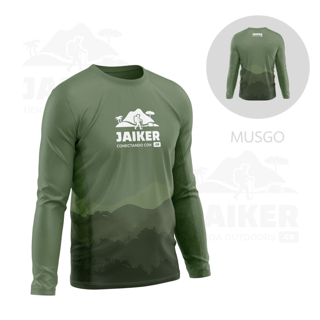 Camiseta Jaiker Conectando para Senderismo, Respirable, Protección UV, Secado Rápido