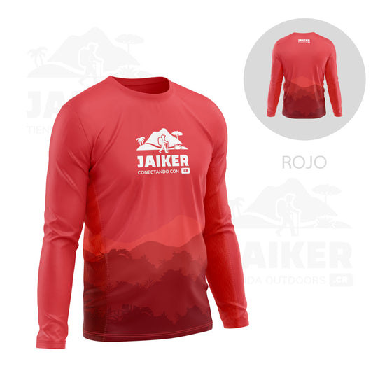 Camiseta Jaiker Conectando para Senderismo, Respirable, Protección UV, Secado Rápido