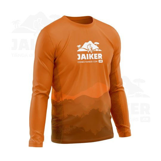 Camiseta Jaiker Conectando para Senderismo, Respirable, Protección UV, Secado Rápido