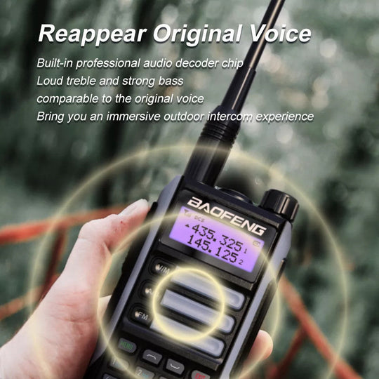 Radio VHF/UHF Baofeng UV-16 PRO Dual-Band Waterproof USB-Type C