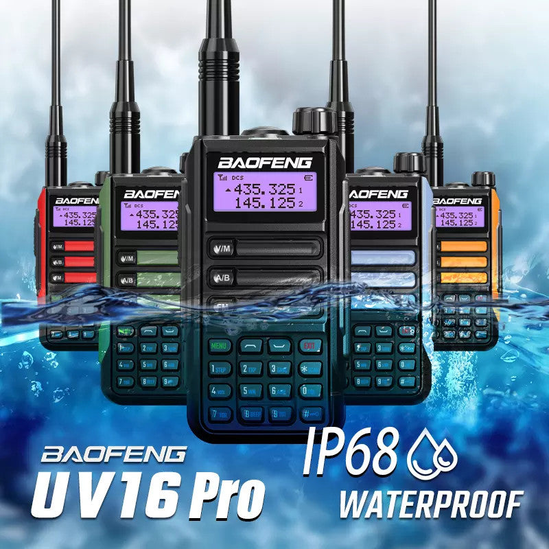 Radio VHF/UHF Baofeng UV-16 PRO Dual-Band Waterproof USB-Type C