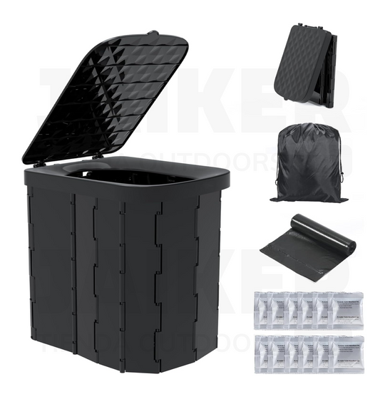 Sanitario o Basurero Portable y Plegable para Camping