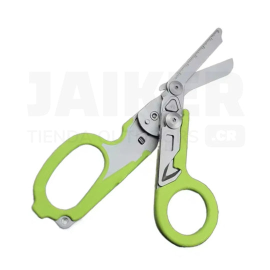 Tijera Táctica para Emergencias Plegable, con Funda para Cinturón