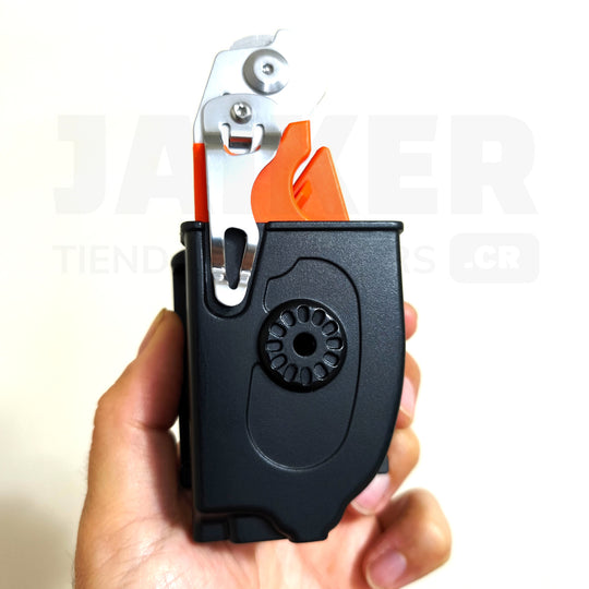 Tijera Táctica para Emergencias Plegable, con Funda para Cinturón