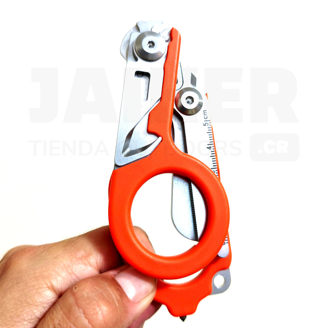 Tijera Táctica para Emergencias Plegable, con Funda para Cinturón