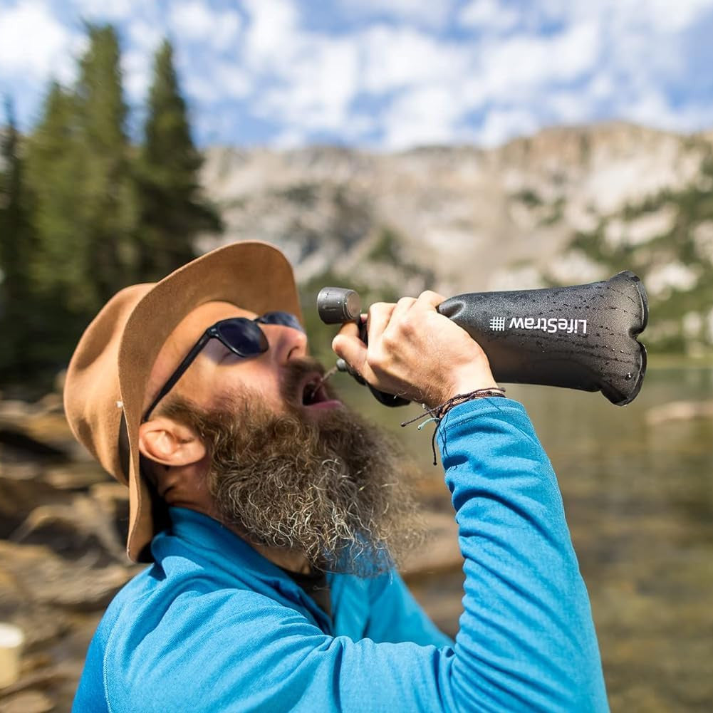 Botella y Filtro de Agua LifeStraw Peak Series de 1 Litro - 99& de Efectividad