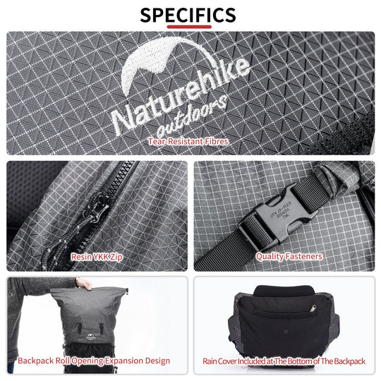 Mochila Naturehike Rock Hiking de 40+5L para Montañismo y Camping