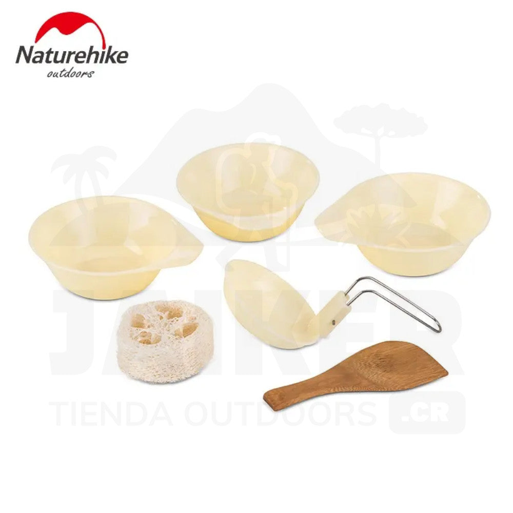 Juego de Utensilios de Cocina para Camping Naturehike 4 en 1