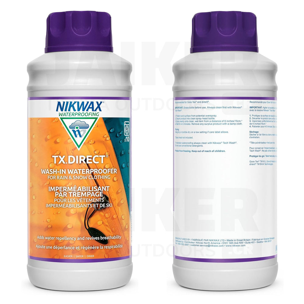 Restaurador Técnico Nikwax TX-Direct para Recuperar Equipo Impermeable