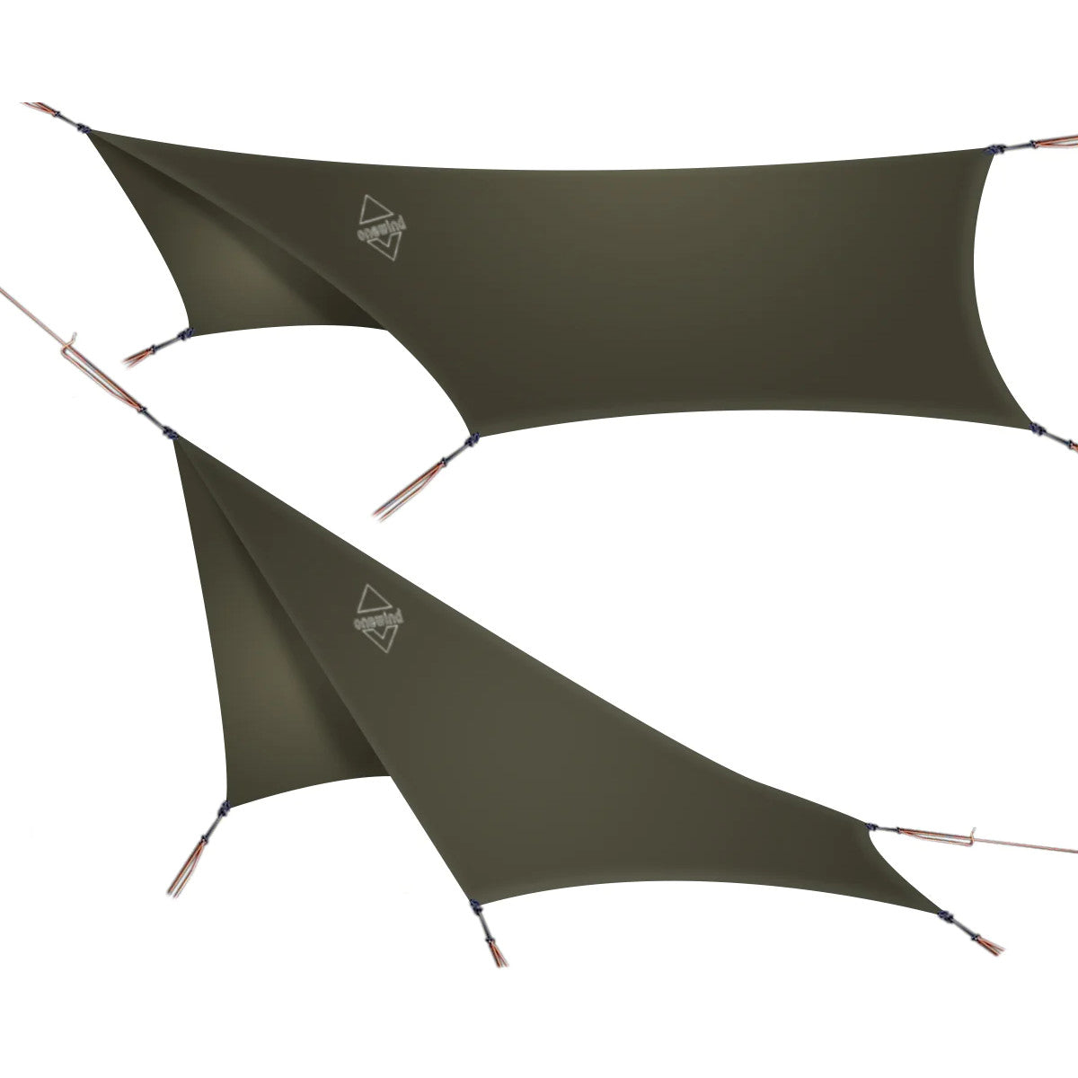 Toldo Onewind Nebula Camping Tarp Hexagonal para Lluvia en 12 pies