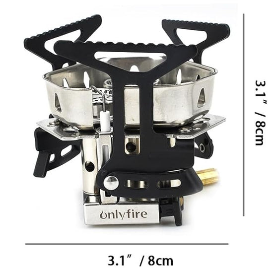 Estufa de Gas OnlyFire 6800W para Camping, Compacta y Estable
