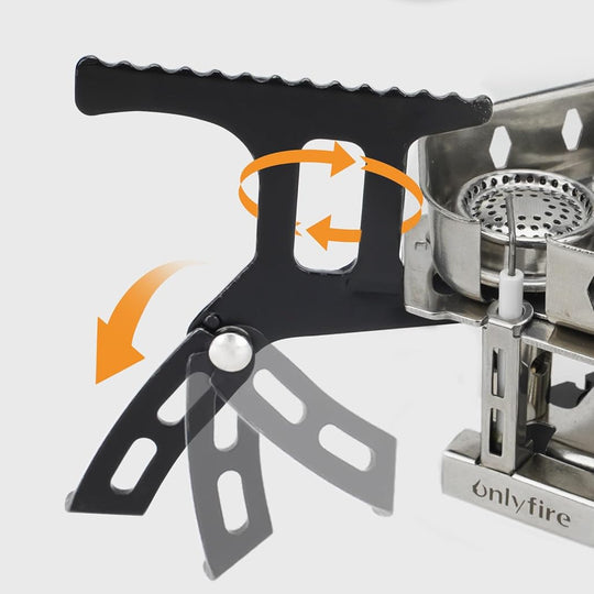 Estufa de Gas OnlyFire 6800W para Camping, Compacta y Estable