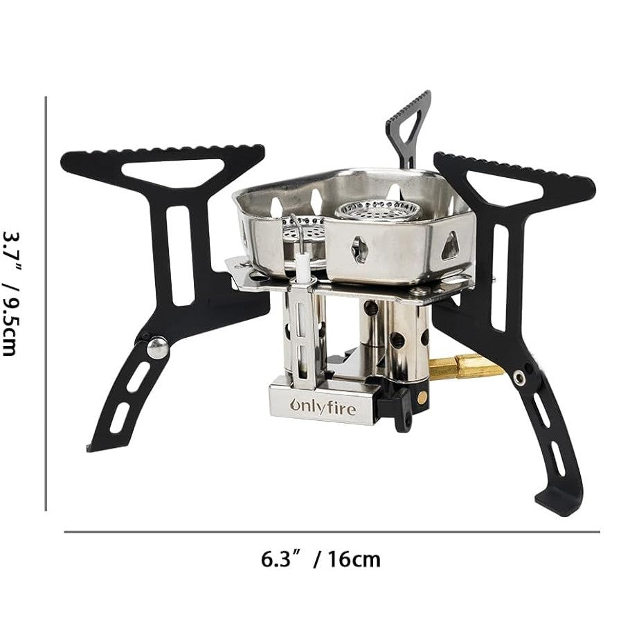 Estufa de Gas OnlyFire 6800W para Camping, Compacta y Estable