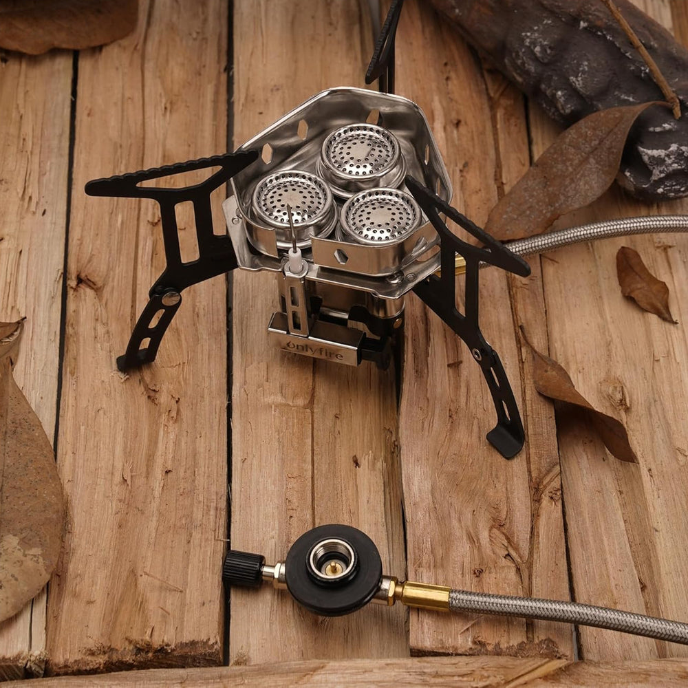 Estufa de Gas OnlyFire 6800W para Camping, Compacta y Estable