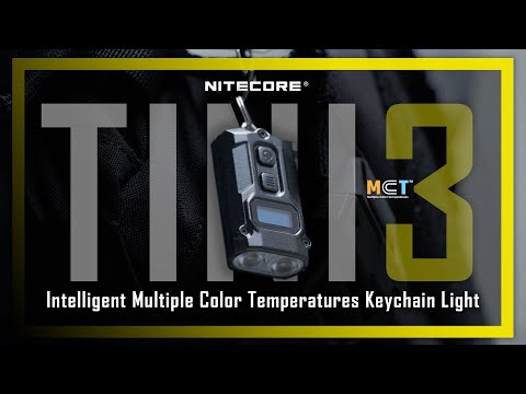 Linterna de Llavero Nitecore TINI3 600 Lúmenes, Recargable
