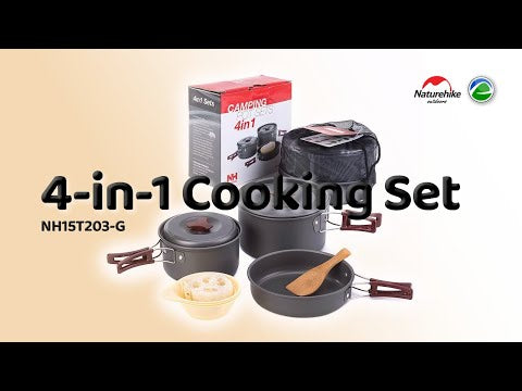 Juego de Utensilios de Cocina para Camping Naturehike 4 en 1