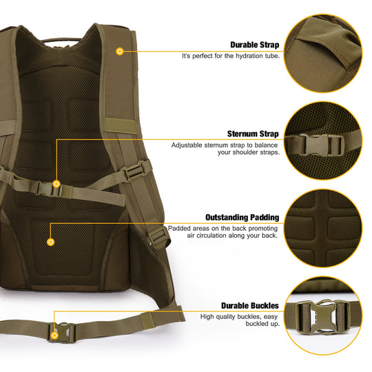 Mochila MardingTop Tactical de 35L para Montaña y Aire Libre